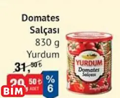 YURDUM DOMATES SALÇASI